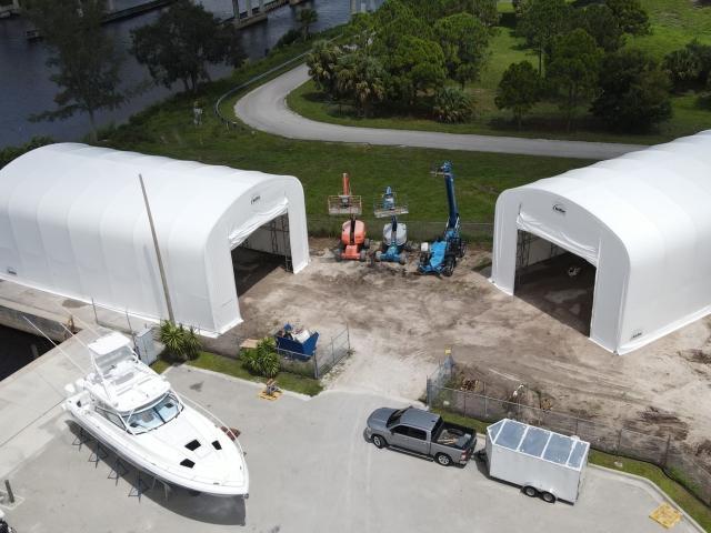 Fabric Shelter Installation
