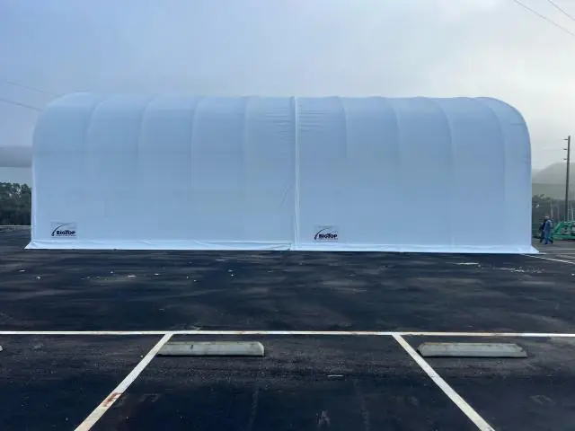 Fabric Shelter Installation #4