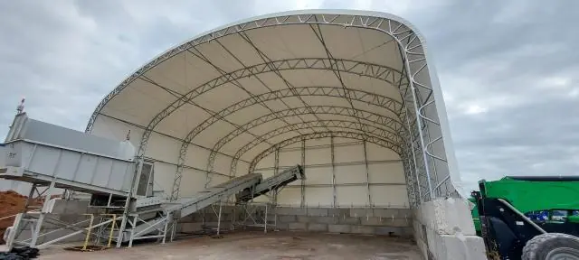 Fabric Shelter Installation #7