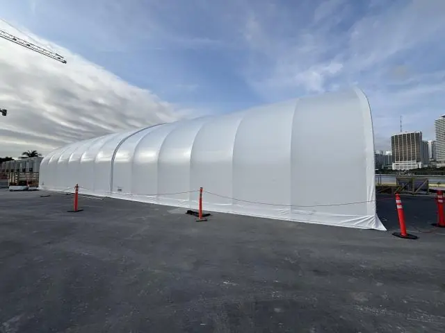 Fabric Shelter Installation #17
