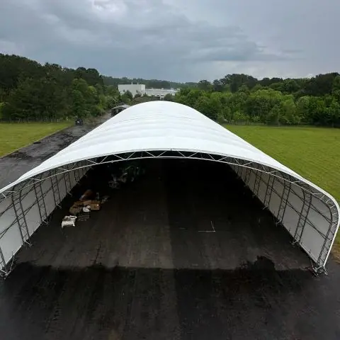 Fabric Shelter Installation #45