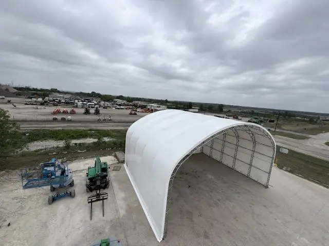 Fabric Shelter Installation #54