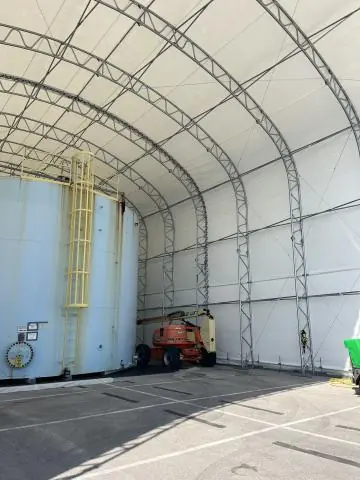 Fabric Shelter Installation #56