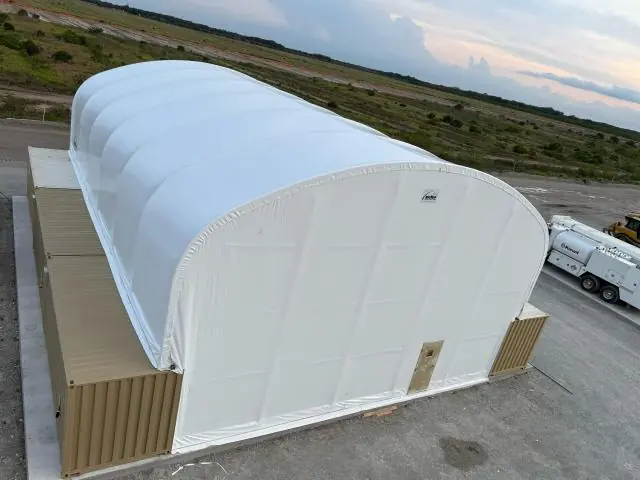 Fabric Shelter Installation #58