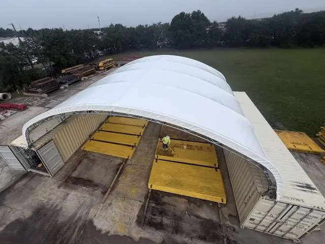 Fabric Shelter Installation #71