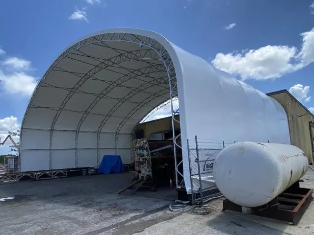 Fabric Shelter Installation #73