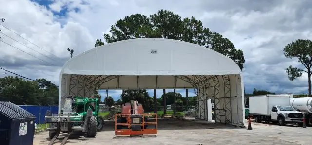 Fabric Shelter Installation #79