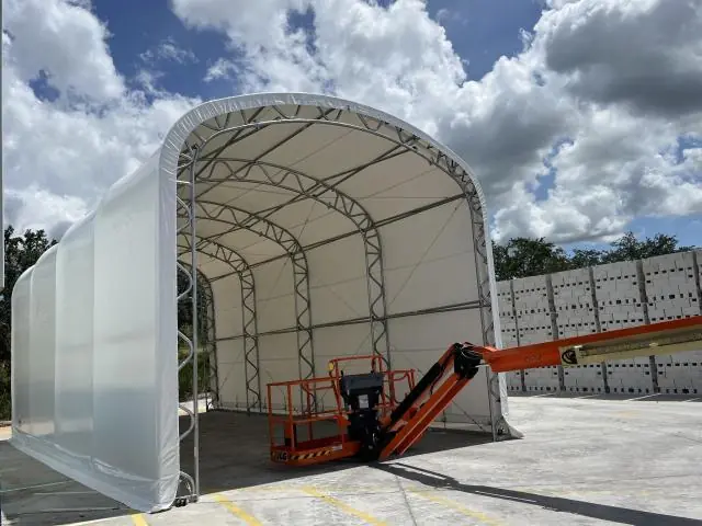 Fabric Shelter Installation #83