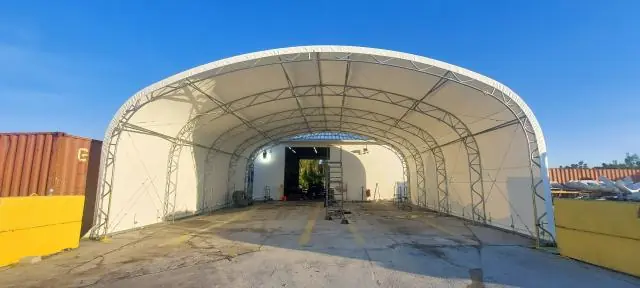 Fabric Shelter Installation #104