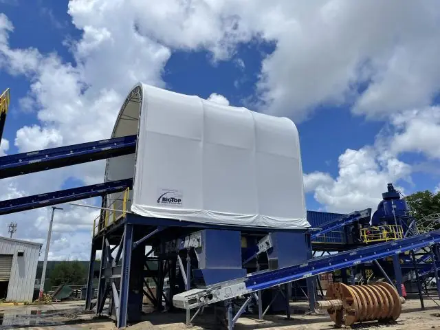 Fabric Shelter Installation #106