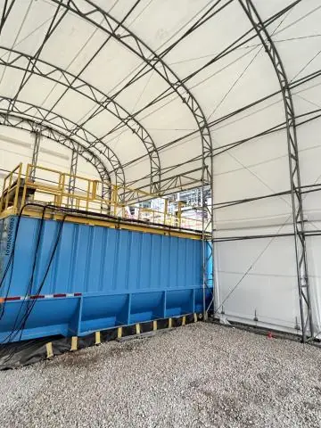 Fabric Shelter Installation #110