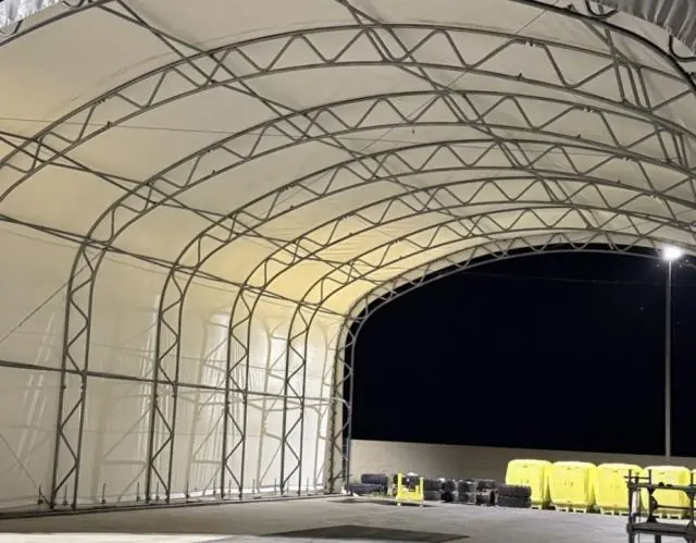 Fabric Shelter Installation #112
