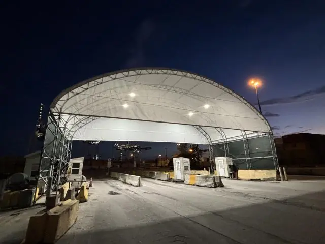 Fabric Shelter Installation #116