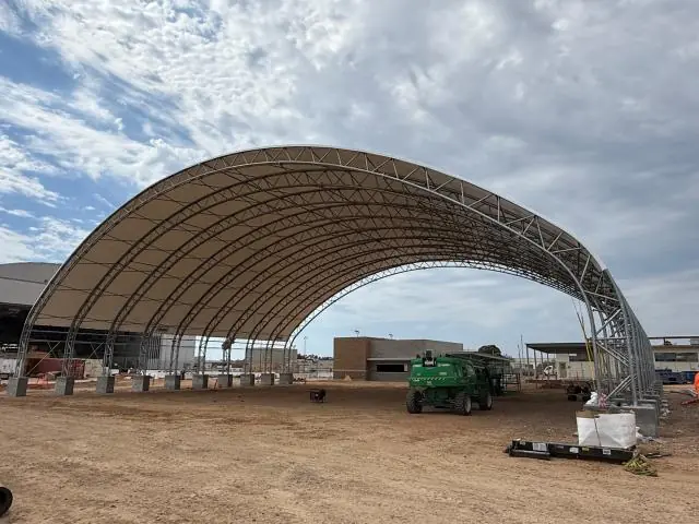 Fabric Shelter Installation #119