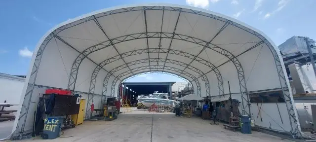 Fabric Shelter Installation #121