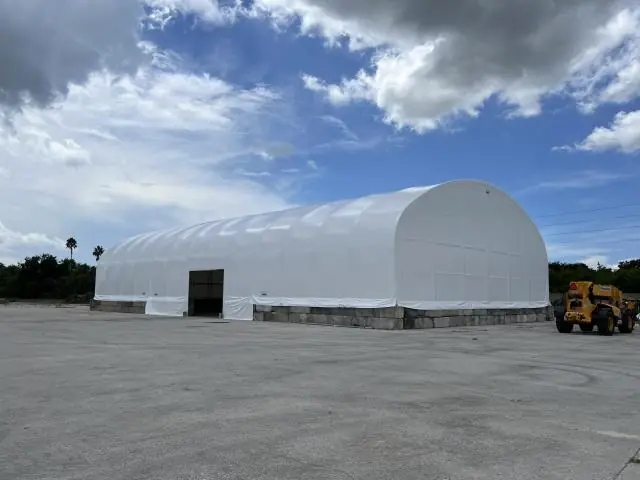 Fabric Shelter Installation #123