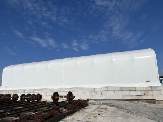 Fabric Shelter Installation #124