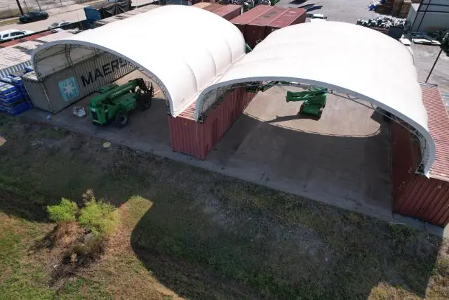 Fabric Shelter Installation #125