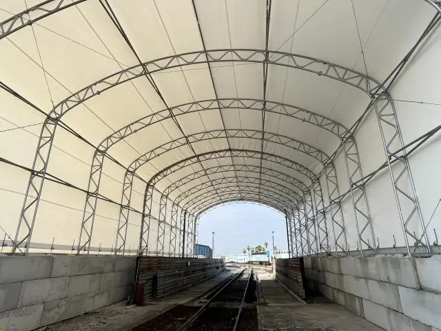 Fabric Shelter Installation #127