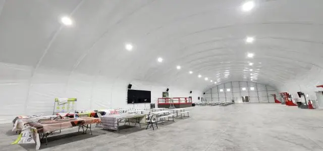 Fabric Shelter Installation #129