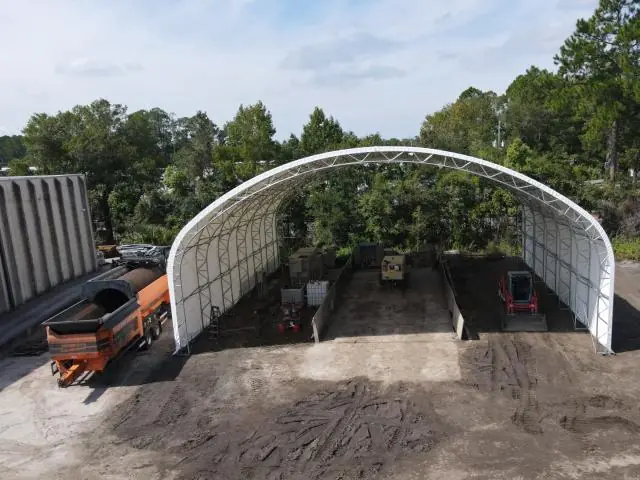 Fabric Shelter Installation #135