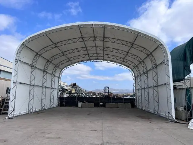 Fabric Shelter Installation #136