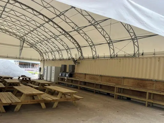 Fabric Shelter Installation #140