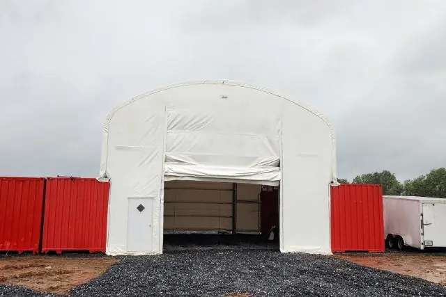 Fabric Shelter Installation #145