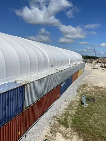 Fabric Shelter Installation #161