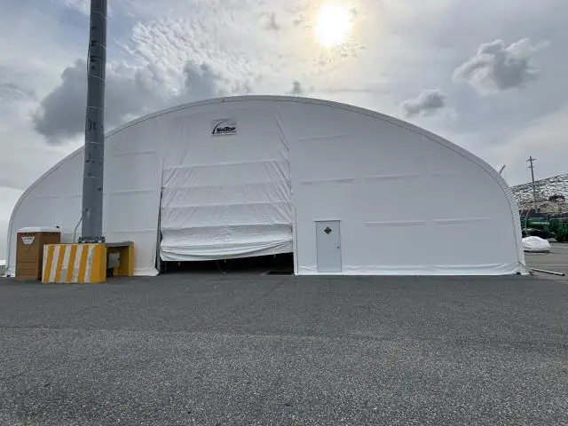 Fabric Shelter Installation #163