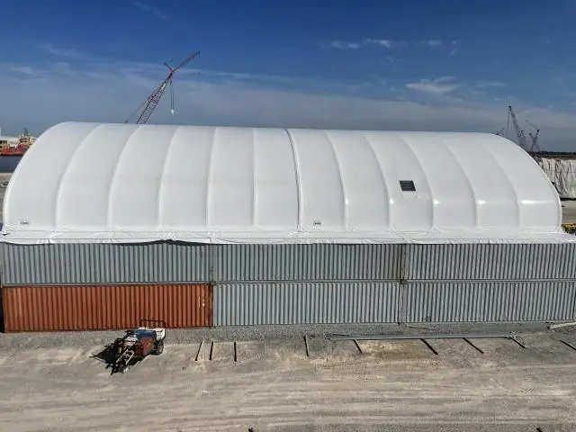 Fabric Shelter Installation #174