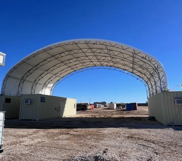 Fabric Shelter Installation #185