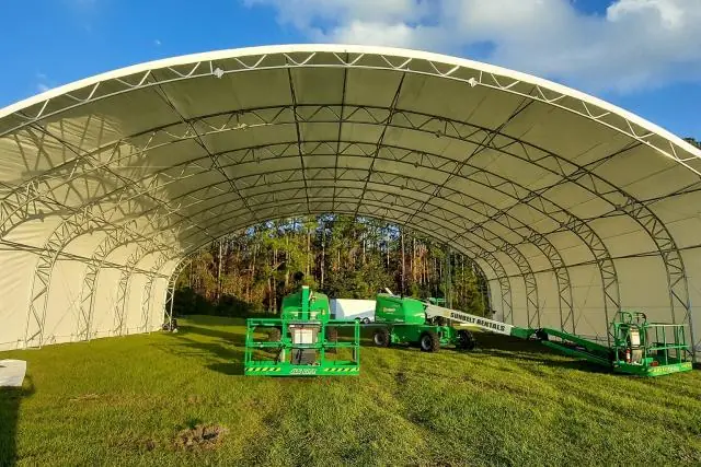 Fabric Shelter Installation #219