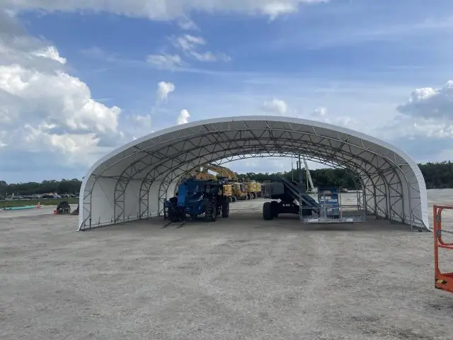 Fabric Shelter Installation #241