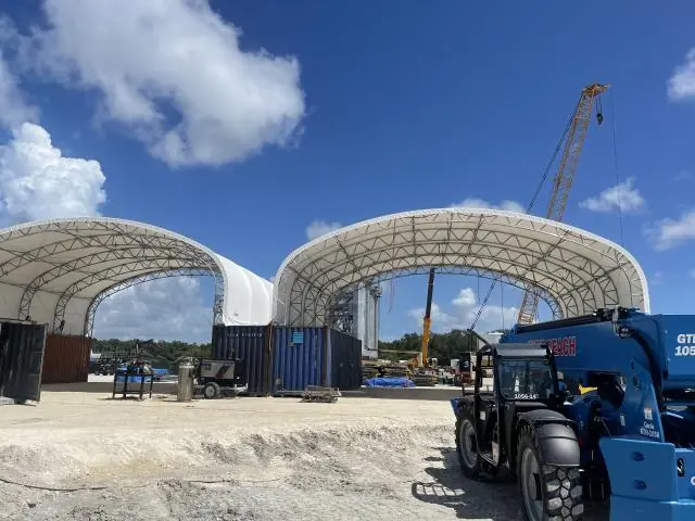 Fabric Shelter Installation #242