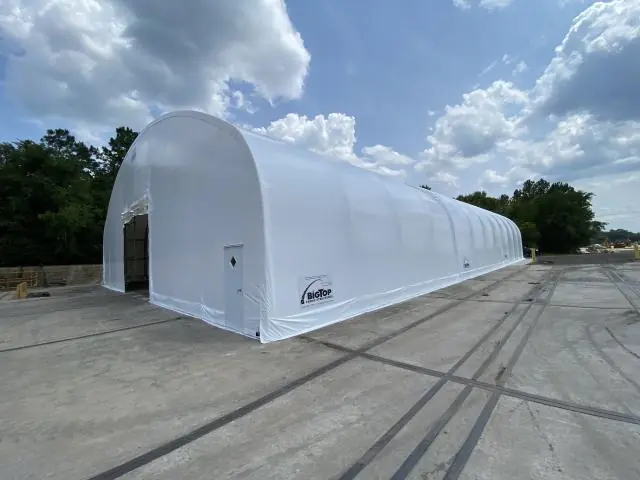 Fabric Shelter Installation #244