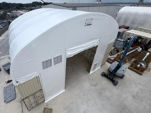 Fabric Shelter Installation #250