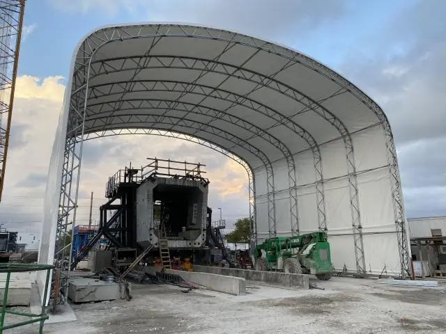 Fabric Shelter Installation #251
